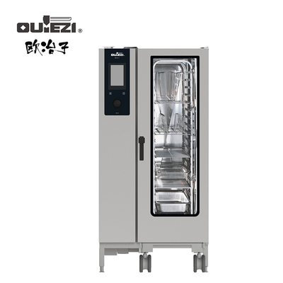 欧冶子 OUYEZI 电力20层万能蒸烤箱 (20XGN1/1) 内置蒸汽锅炉 8" 英寸液晶屏 OD-201EB