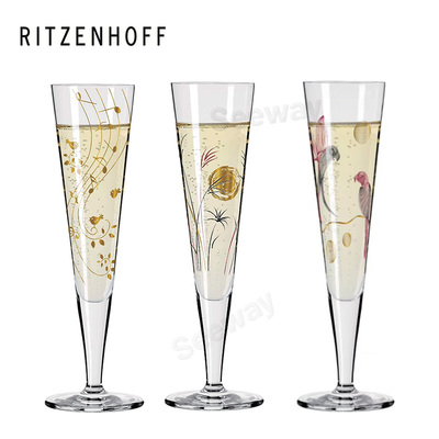 Ritzenhoff 香槟酒杯金色夜晚1078202图案 &nbsp;Champagne Glass