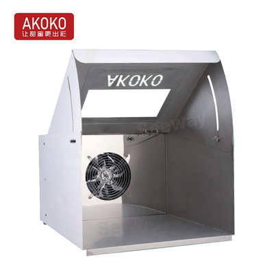 AKOKO巧克力慕斯喷砂淋面除雾箱保温箱无污染防雾箱喷枪架套装 Pipe anti-fog box