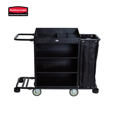 美国乐柏美Rubbermaid 客房服务推车清洁推车可拆装房口车2140097 &nbsp;Professional Light Housekeeping Cart