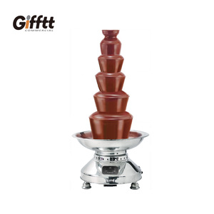 Gifftt吉福士六层巧克力喷泉机GIF-CF06LB自助餐厅专用喷泉瀑布机喷蓝莓不锈钢