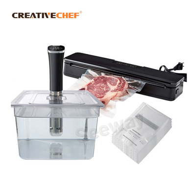 低温慢煮机真空牛排慢煮棒分子料理水煮棒SV800B真空包装机vp60 &nbsp;Sous-vide Cooker/Container/Sealer/Vacuum Bag