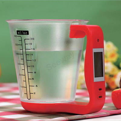 电子量勺量杯 500g0.1g精度厨房量杯秤电子台秤克秤Measure Cup Scale