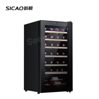 Sicao/新朝红酒柜小型压缩机恒温酒柜家用冰吧JC-80A JC-470A &nbsp;Glass Door Wine Cooler
