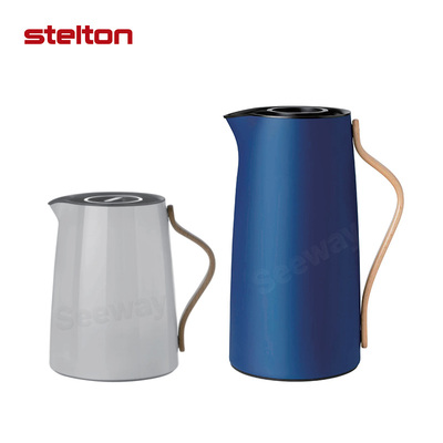 Stelton真空咖啡壶真空热水壶暖壶大容量防滑密封x-200 x-201 &nbsp;Emma Vauum Jug Tea