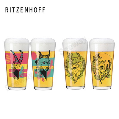 Ritzenhoff山猫与羚羊啤酒 和 玻璃杯套装3491003 &nbsp;3491001 &nbsp;Glass Tumbler Set