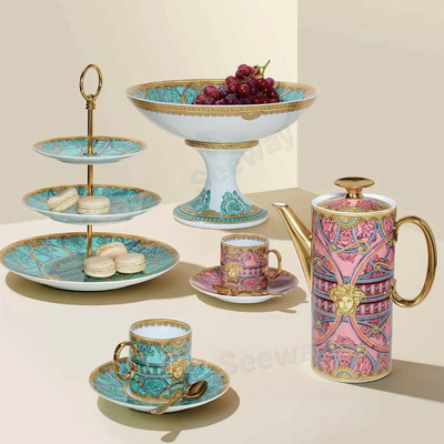 范思哲Rosenthal meets Versace正品美杜莎狂想曲陶瓷碗盘餐具