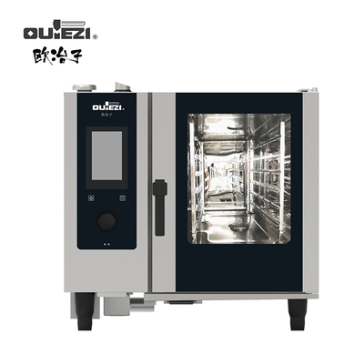 欧冶子 OUYEZI 电力6层万能蒸烤箱 (6×GN1/1) 内置蒸汽锅炉 8" 英寸液晶屏 OD-061EB