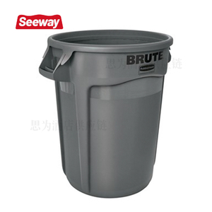 美国乐柏美Rubbermaid多用途储物桶圆形垃圾桶贮物桶塑料桶FG263200