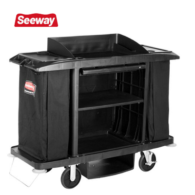 美国乐柏美Rubbermaid 客房服务推车清洁推车可拆装房口车6189