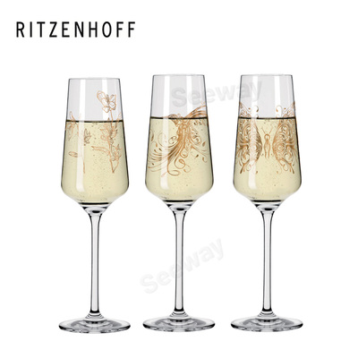 Ritzenhoff 香槟酒杯和蜂鸟与蝴蝶香槟气泡酒对杯3448003 &nbsp;344100 &nbsp;Champagne Glass