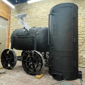 烧烤焖烤炉烤炉车花园庭院派对烧烤BBQ露营餐炊不锈钢烧烤炉具房车烤肉