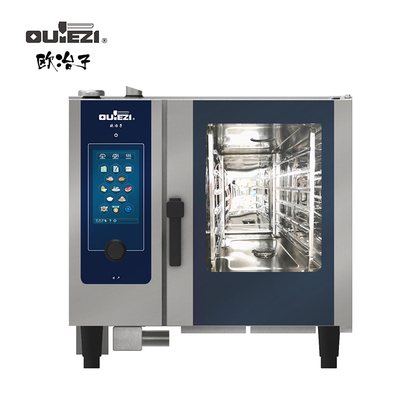 欧冶子 OUYEZI 电力6层万能蒸烤箱 (6XGN1/1) 内置蒸汽锅炉 10.1" 英寸触摸屏 高端 OT-061EB