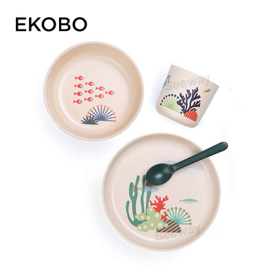 Ekobo爱可博儿童餐具套装-海洋套装71708 &nbsp;&nbsp;Kid Tableware Set-Sea