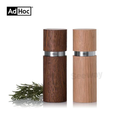 德国Adhoc木纹盐胡椒粉研磨器套装现磨海盐调料瓶手动研磨瓶MP410